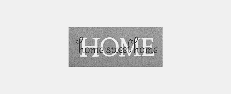 Tendências de decoração | Capacho Vinil Long Home Sweet Home 30x70cm - 01VILONHOM - KAPAZI | Blog Copafer