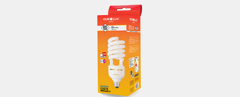 Tipos de lâmpadas | Lâmpada Eletrônica Spiralux Alta Potência 85W 220V 6400K - 04285 - OUROLUX | Blog Copafer