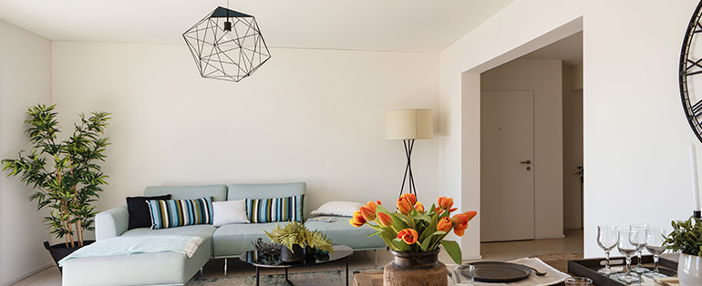 Home Staging | Sala-de-estar decorada com técnica Home Staging | Blog Copafer 