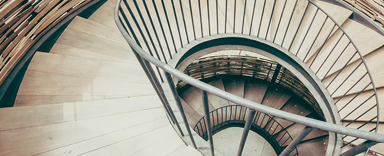 Escadas modernas | modelo de escada caracol | Blog Copafer 